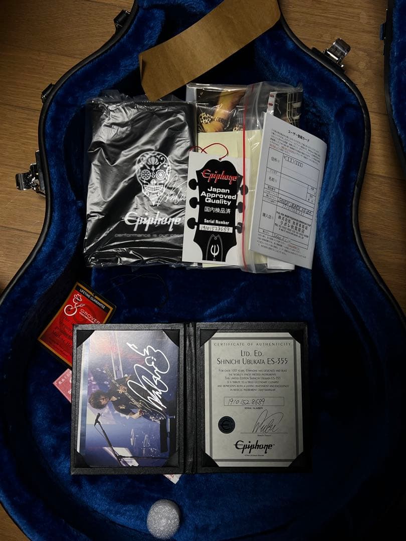 Epiphone 生形真一ES-335 初期モデル　直筆サインカード付き