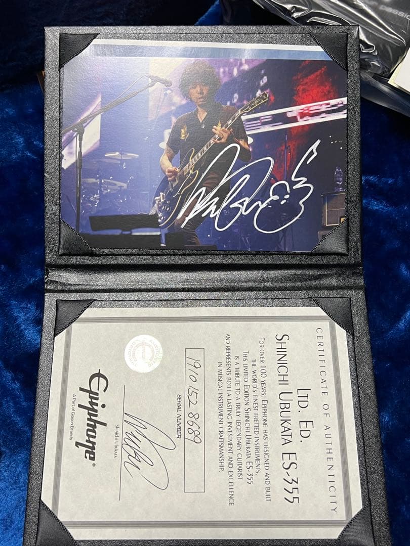 Epiphone 生形真一ES-335 初期モデル　直筆サインカード付き