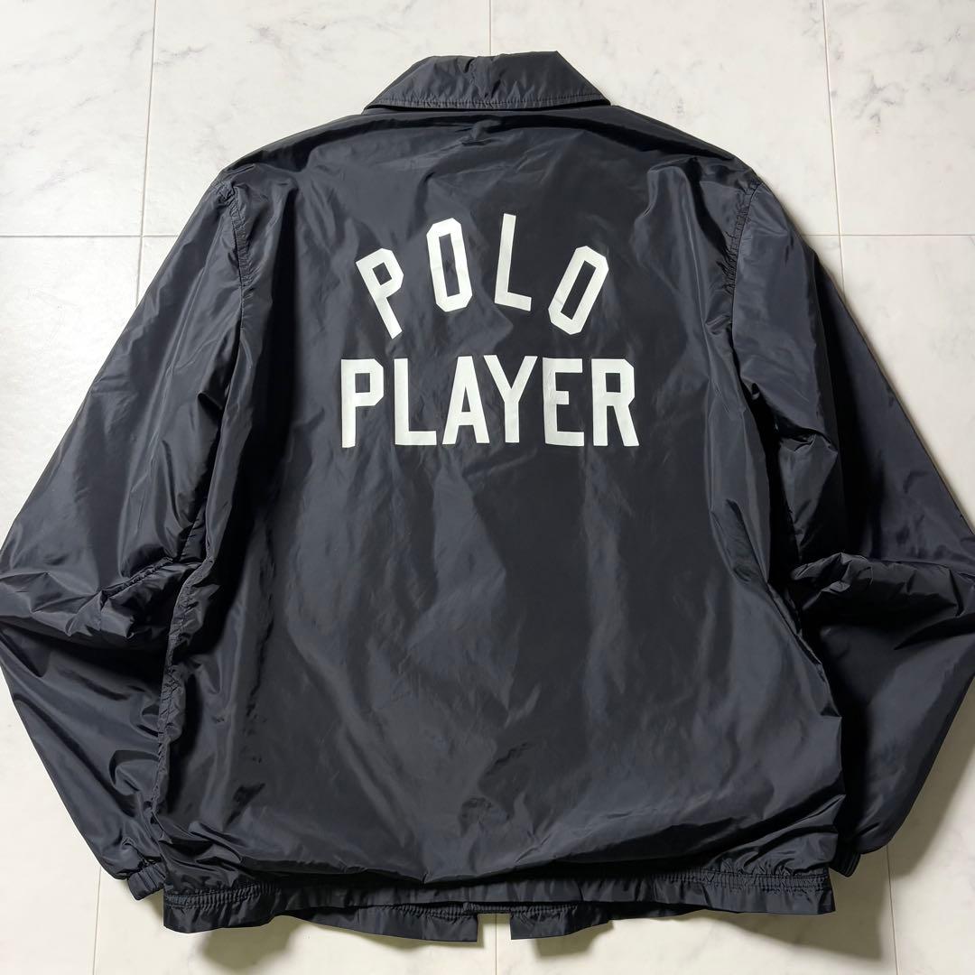 現行 ポロラルフローレン 裏地サーマル コーチジャケット バックプリント