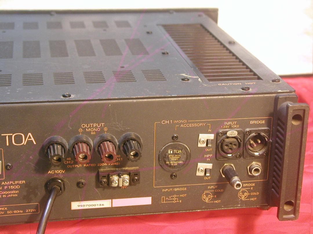 ★◆TOA プロフェッショナルパワーアンプ　P150D★◆ティーオーエー