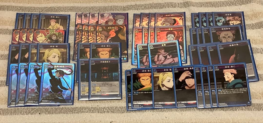 な*な様 ユニアリ 呪術廻戦 青宿儺デッキ プロモ虎杖4+釘崎4 SR真希4 即