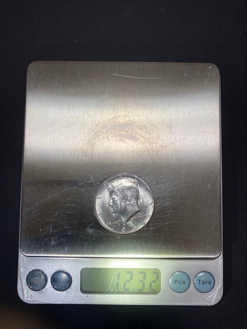 【アメリカ】ケネディハーフダラー銀貨3枚(1964年)