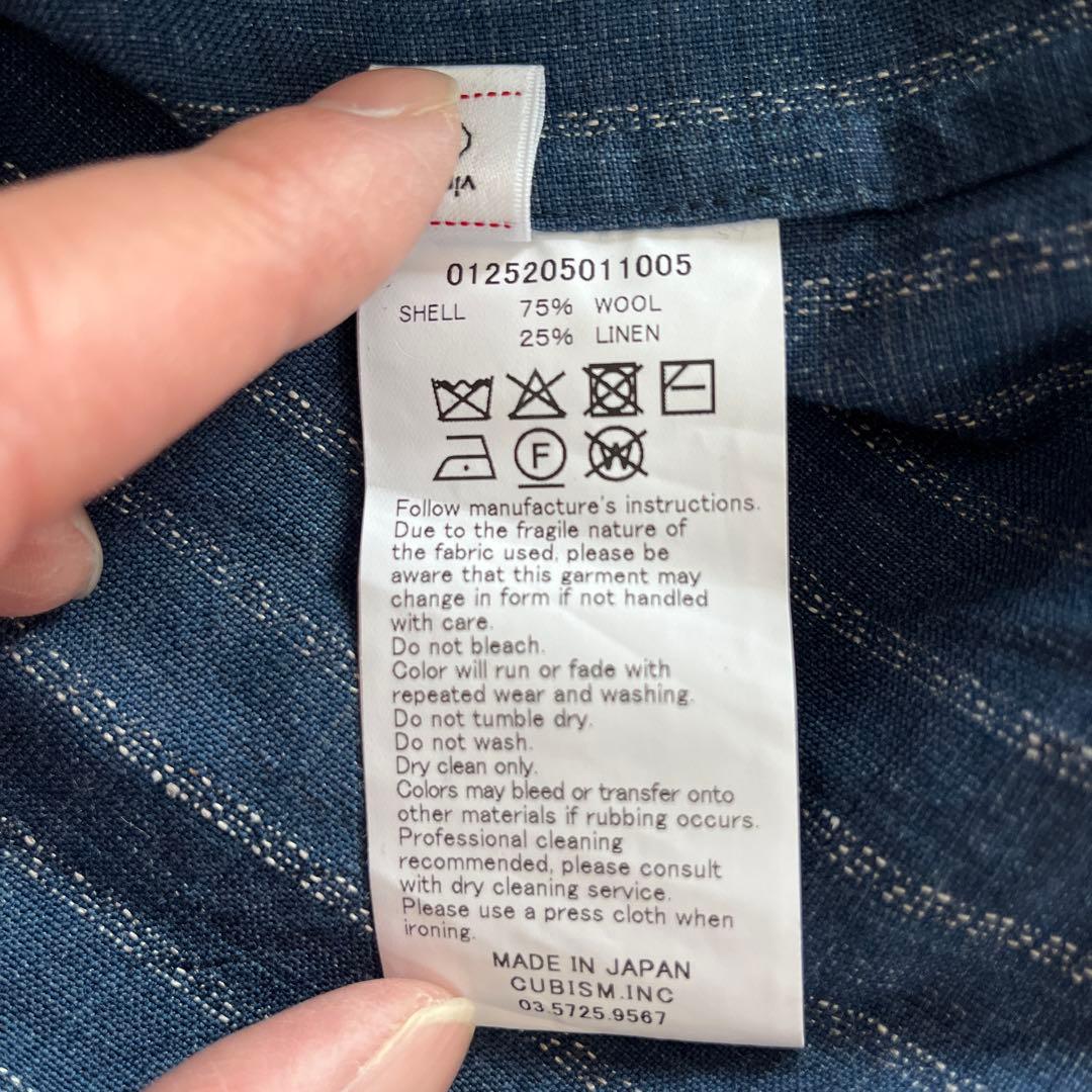 トップス visvim keesey shirts stripe 3 navy 25aw