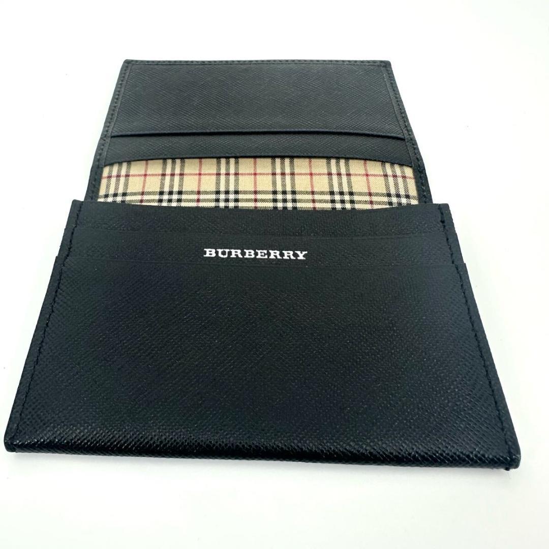 ☆未使用級☆ BURBERRY バーバリー 名刺入れ カードケース レザー