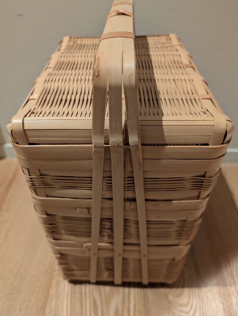 鹿児島 竹 三段重 民藝 美品