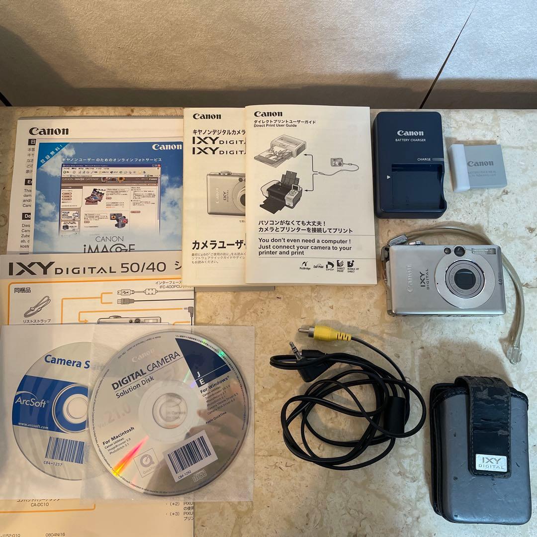 【美品・動作確認済】Canon IXY DIGITAL 50 シルバー コンデジ