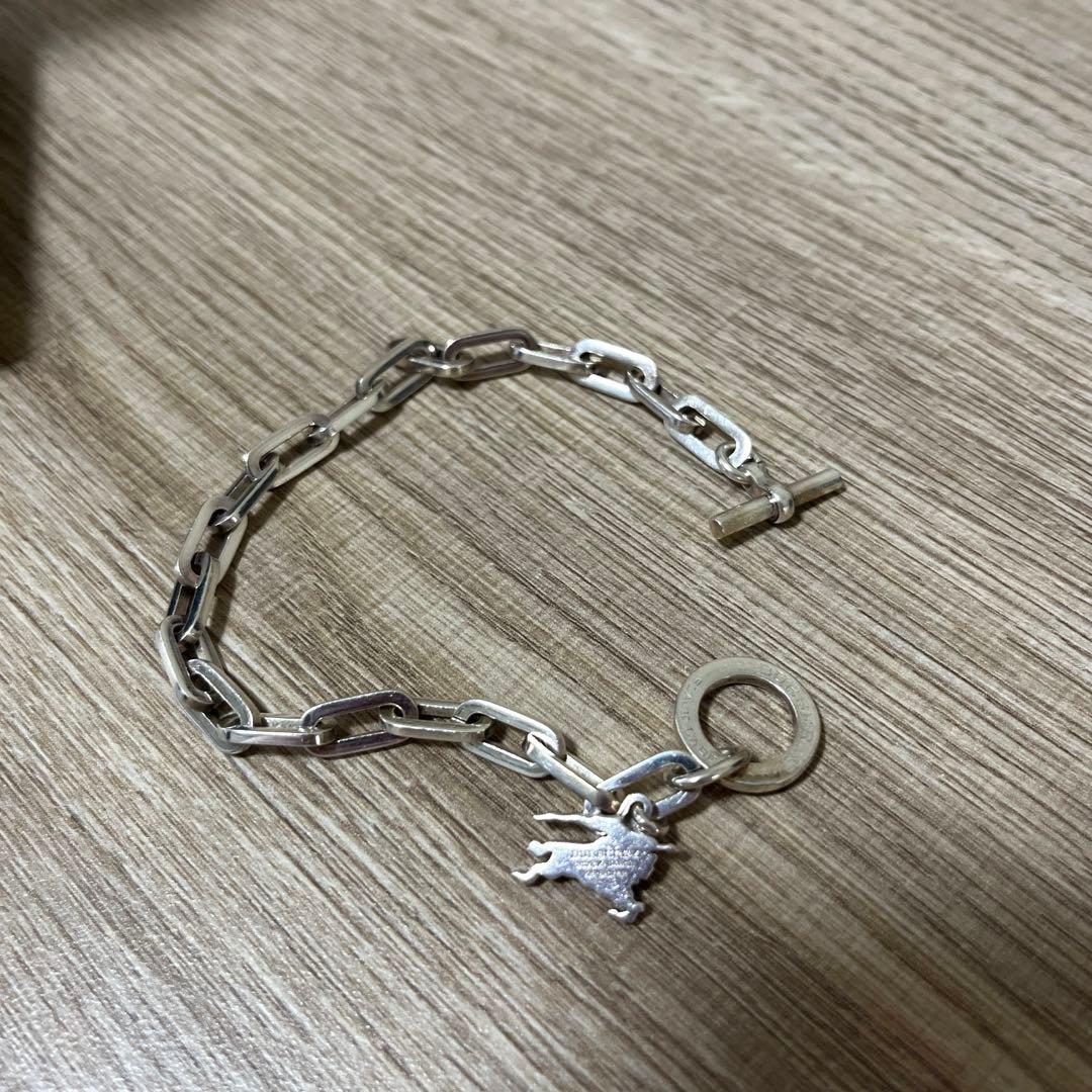 BURBERRY BLACK LABEL ブレスレット　シルバー925