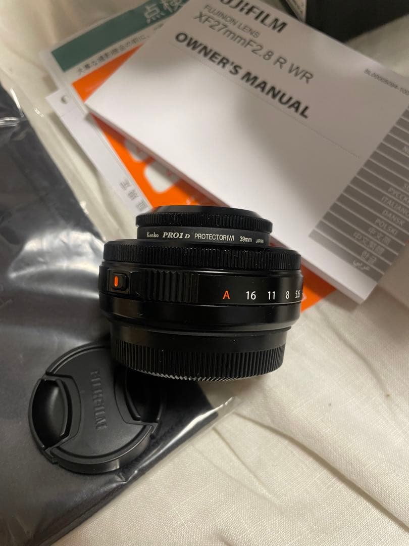 富士フィルム　FUJIFILM XF27mmF2.8 R WR 単焦点レンズ