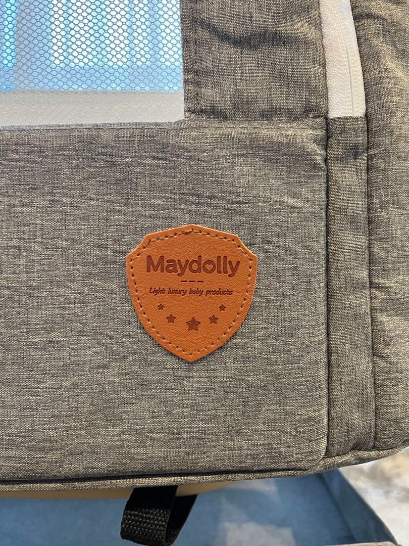 【美品】hzdmj Maydolly メイドリ ベビーベッド 折りたた式 移動式