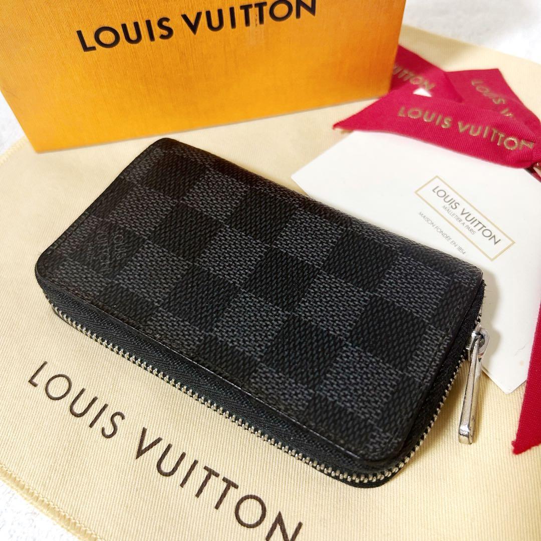 【美品】ルイヴィトン☆ ダミエ グラフィット ジッピーパース ケース