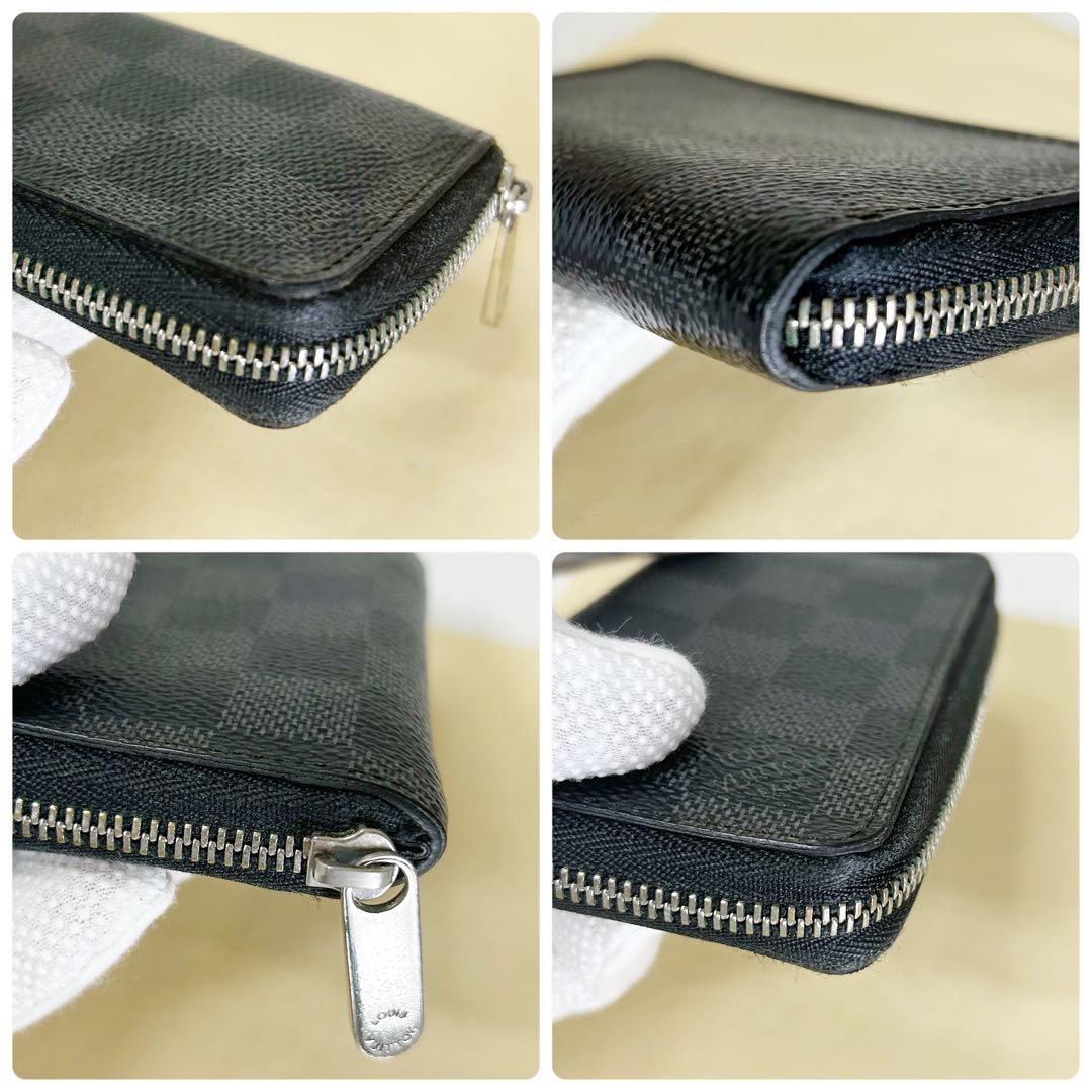 【美品】ルイヴィトン☆ ダミエ グラフィット ジッピーパース ケース
