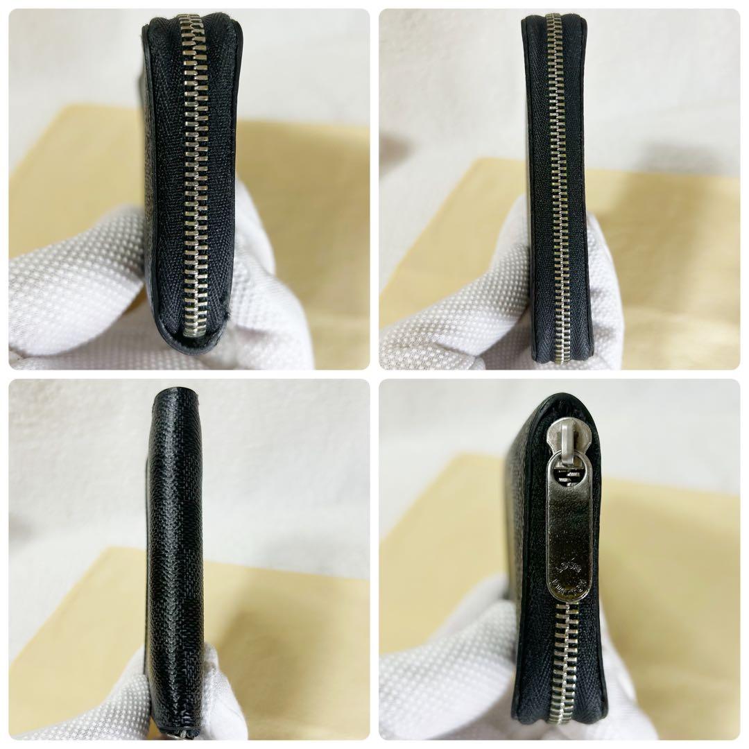 【美品】ルイヴィトン☆ ダミエ グラフィット ジッピーパース ケース