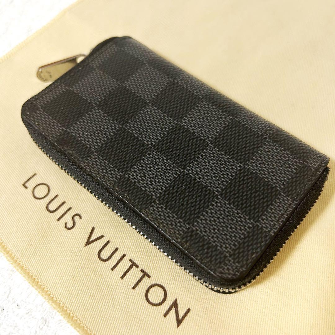 【美品】ルイヴィトン☆ ダミエ グラフィット ジッピーパース ケース