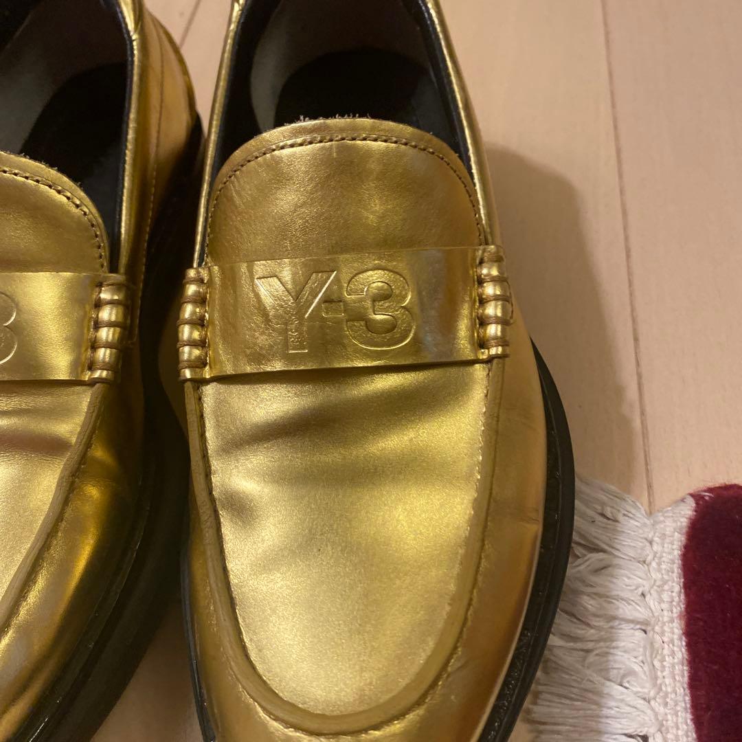 Y-3 ゴールド ローファー スリッポン