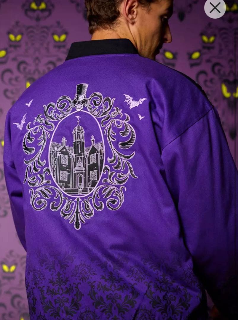 ホーンテッドマンション ジャケット ディズニー ブルゾン スタジャン