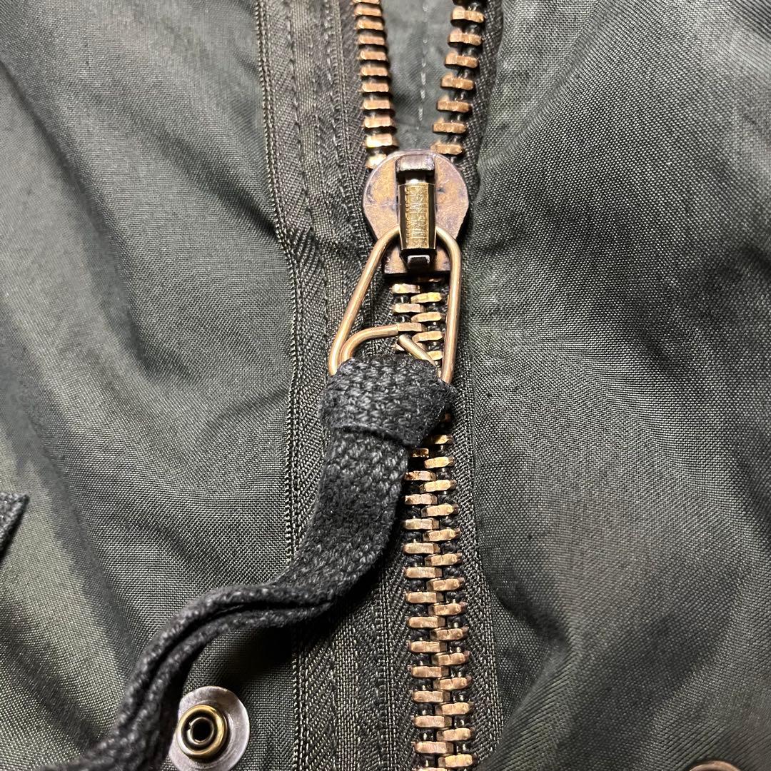 r*1様 U.S.ARMY M65 フィッシュテールパーカ 黒染め 米軍実物 モ