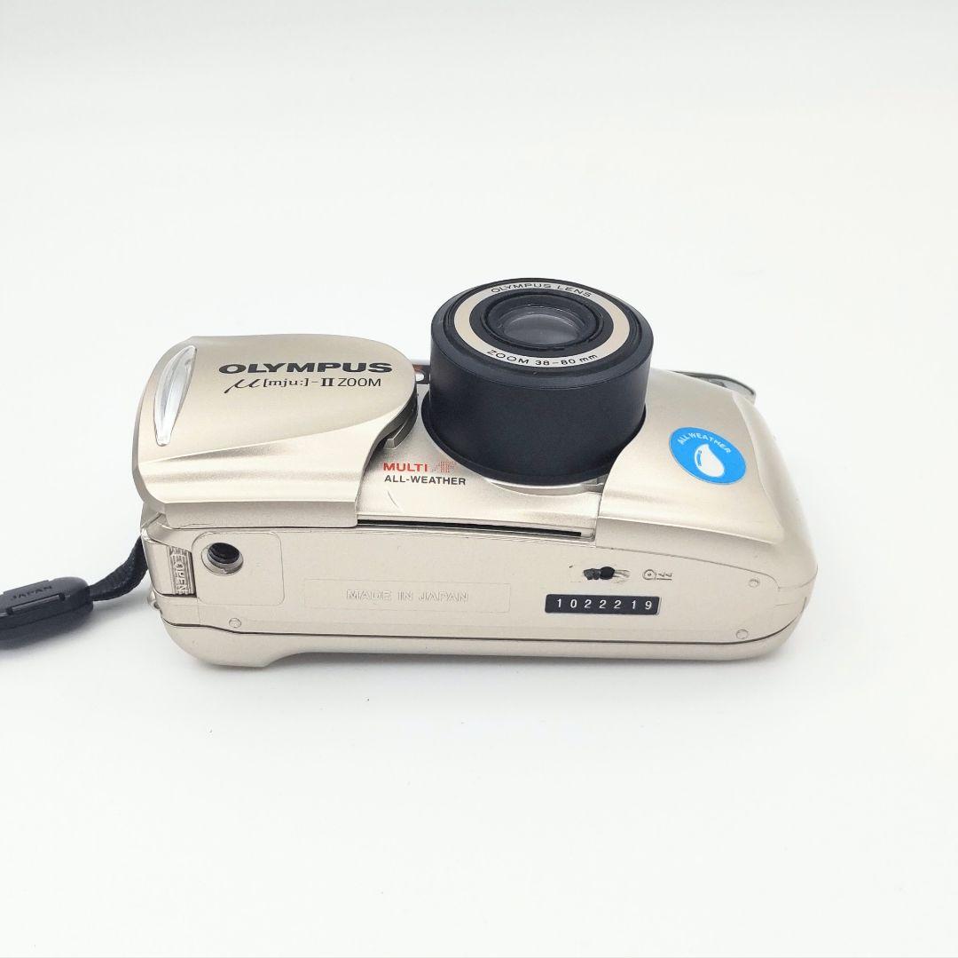 完動品◆極美品【青が綺麗なエモい写り】人気機種OLYMPUS μ-Ⅱ Zoom