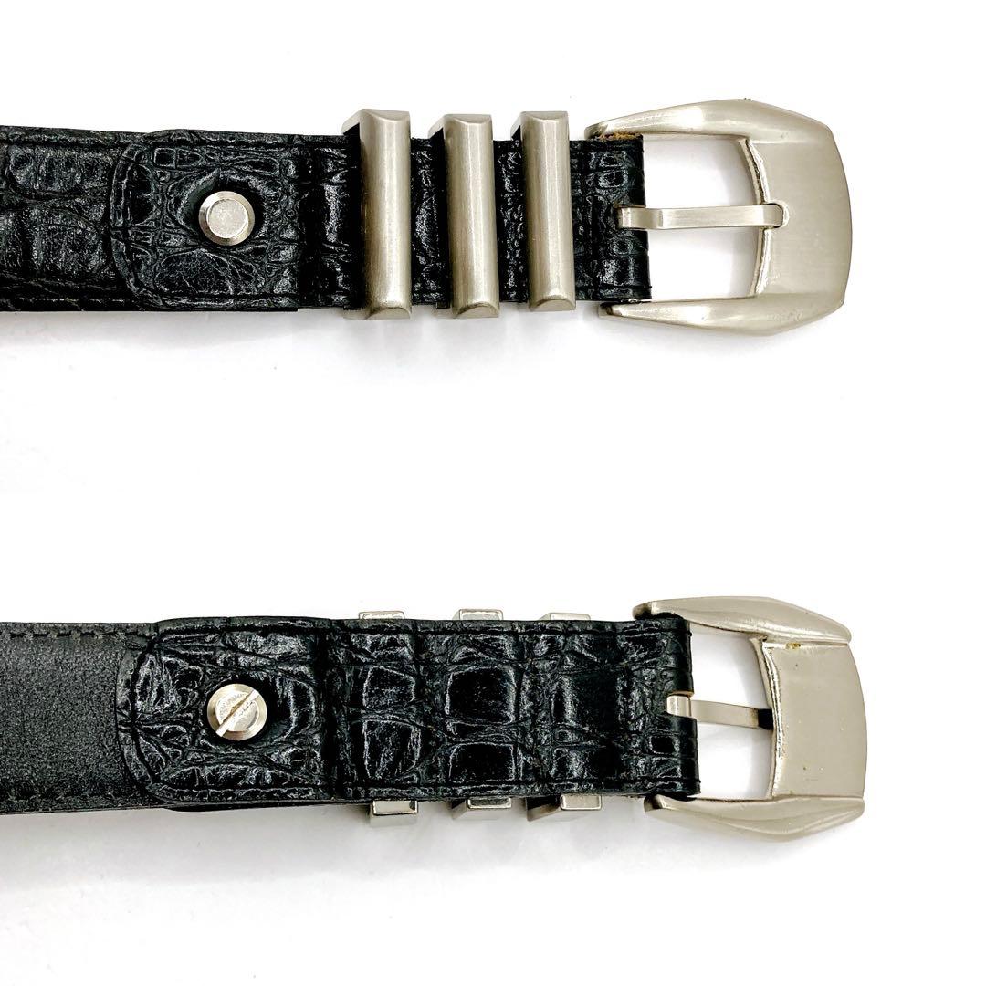ジャンニヴェルサーチ✨ベルト メデューサ レザー ブラック 約108cm ロング