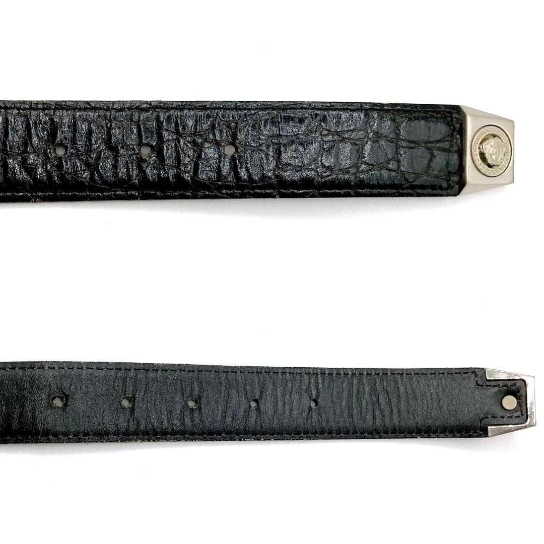 ジャンニヴェルサーチ✨ベルト メデューサ レザー ブラック 約108cm ロング