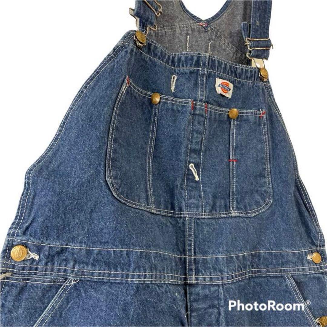 90s USA製 Dickies ディッキーズ デニム オーバーオール