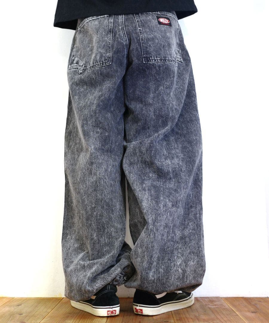 パンツ WILLY CHAVARRIA BlackDenimCB.RAVER PANTS