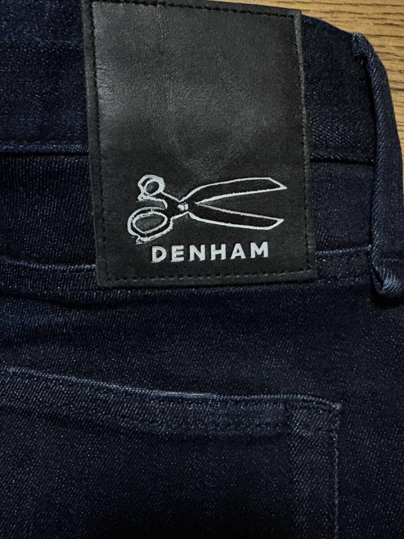 デンハム RAZOR BLMIL6MPSSストレッチデニムパンツ未裾直濃紺34