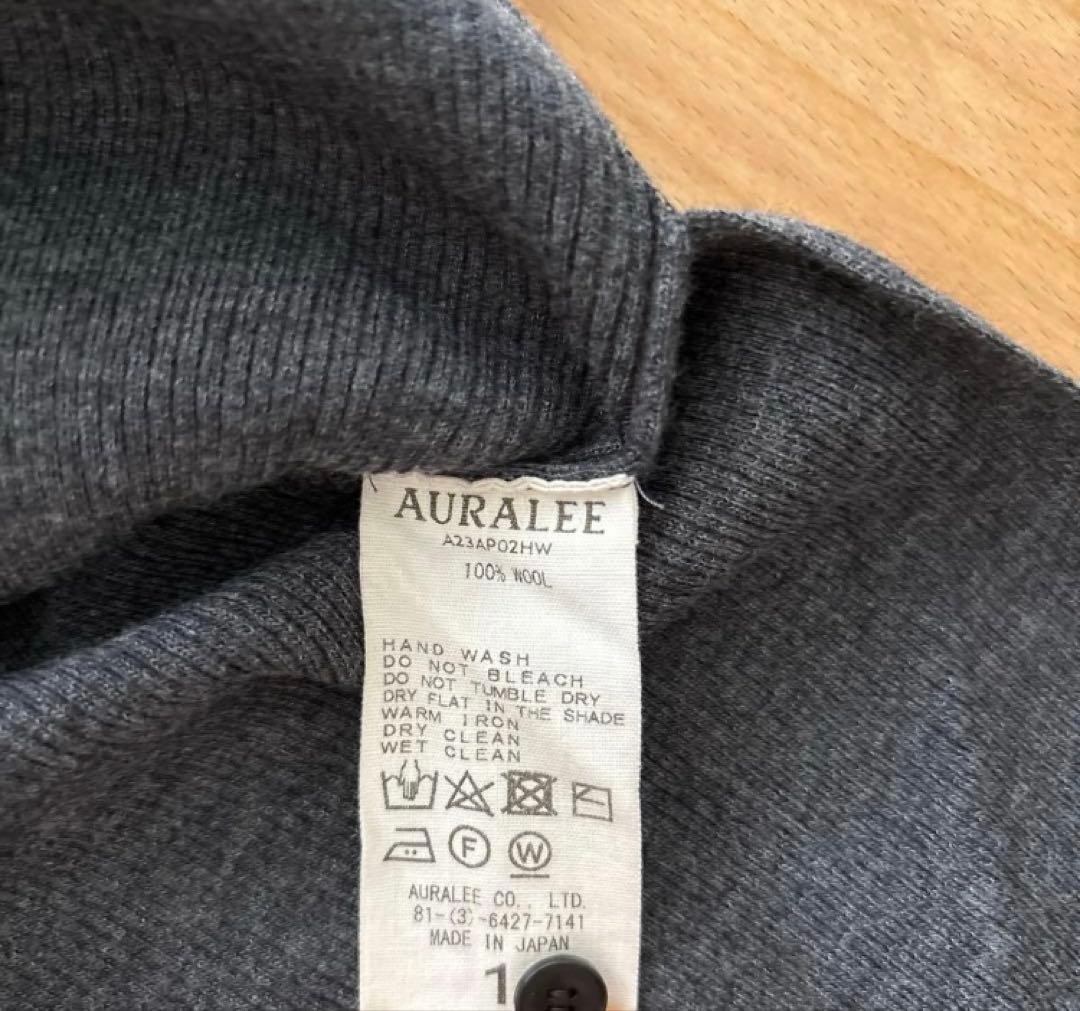 AURALEE オーラリー　スーパーファインウールリブニット