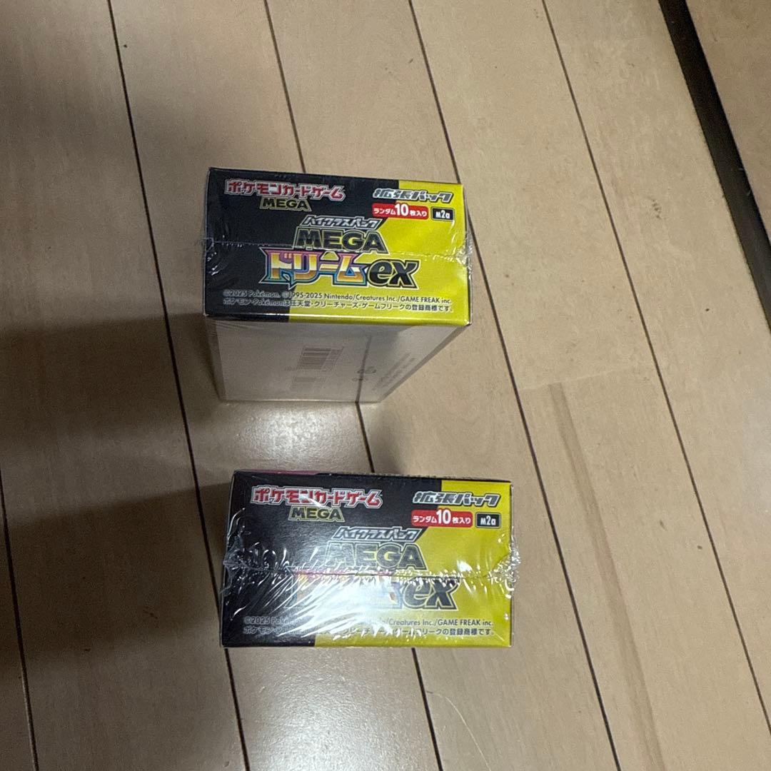 ポケモンカードゲーム　MEGAドリームex 2BOX シュリンク付き