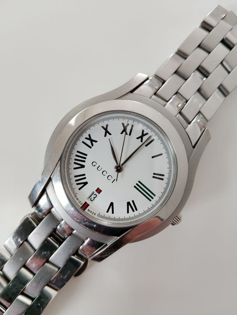 GUCCI グッチ　5500M シェリーライン　メンズ　腕時計 電池新品