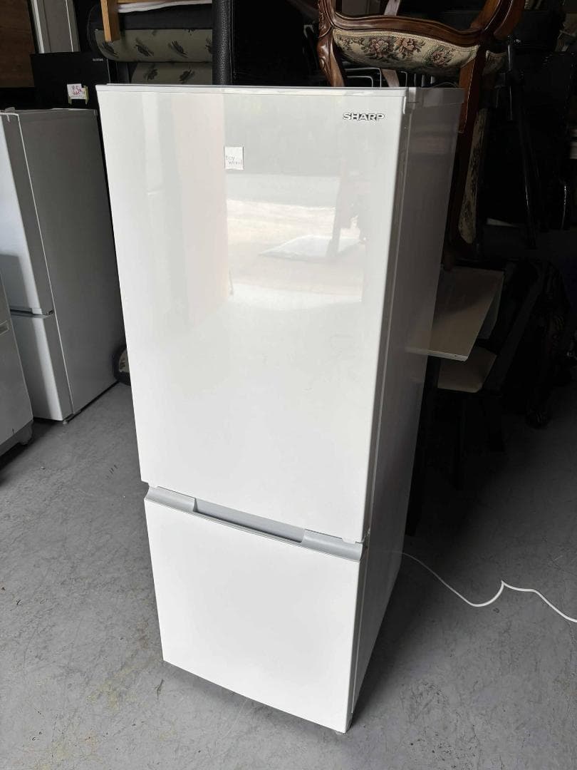 SHARP 2ド冷蔵庫179L SJ-18E8KW 2021年製 Used/美品