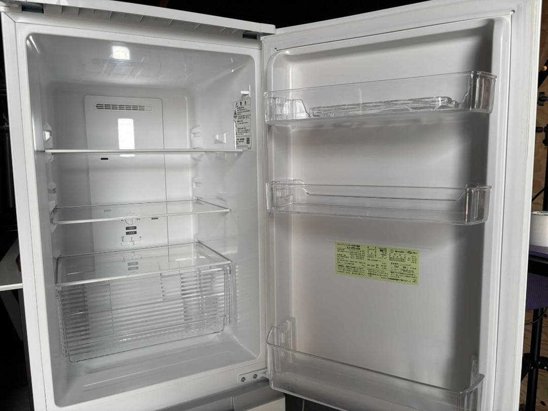 SHARP 2ド冷蔵庫179L SJ-18E8KW 2021年製 Used/美品