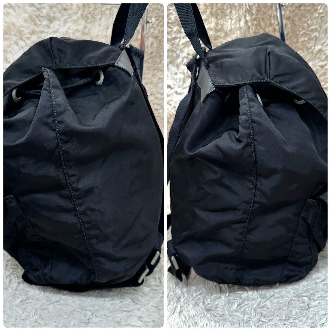 【美品】PRADA リュック ブラック ナイロン 三角ロゴ ユニセックス