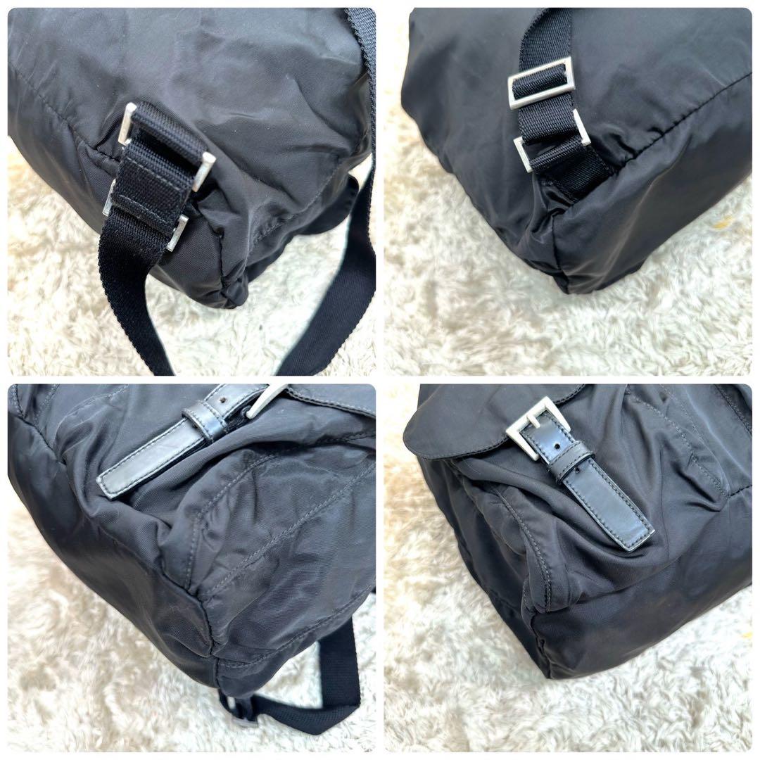 【美品】PRADA リュック ブラック ナイロン 三角ロゴ ユニセックス