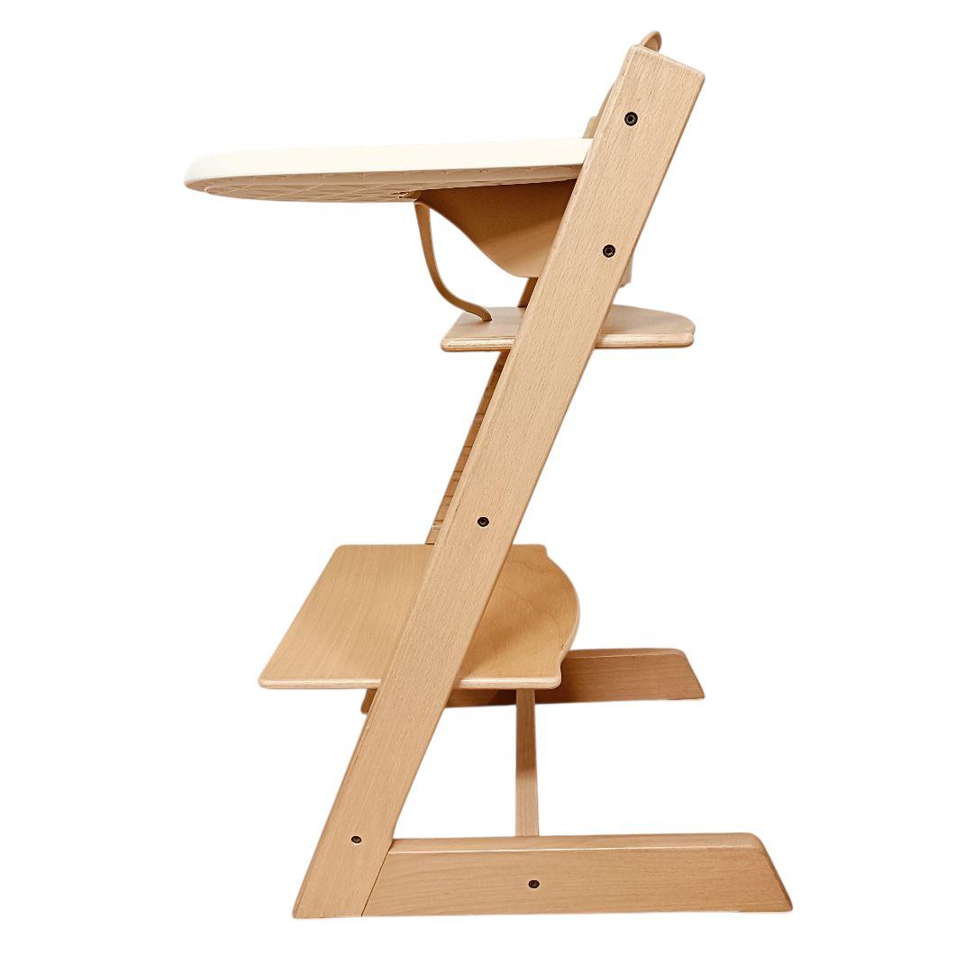 【組み立て不要】ストッケ トリップトラップ ナチュラル ベビーセット トレイ付