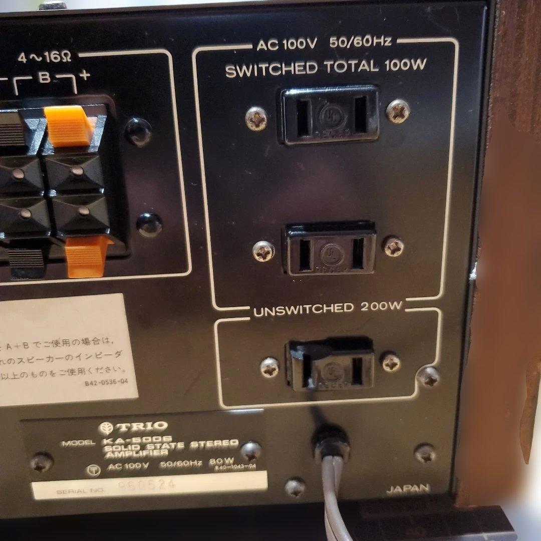 トリオ KA-5006 プリメインアンプ ジャンク扱い