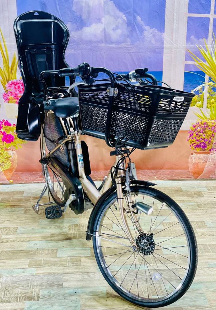 破格！アンジェリーノ26インチ⭐️ブリヂストン子供乗せ電動アシスト自転車Y2536