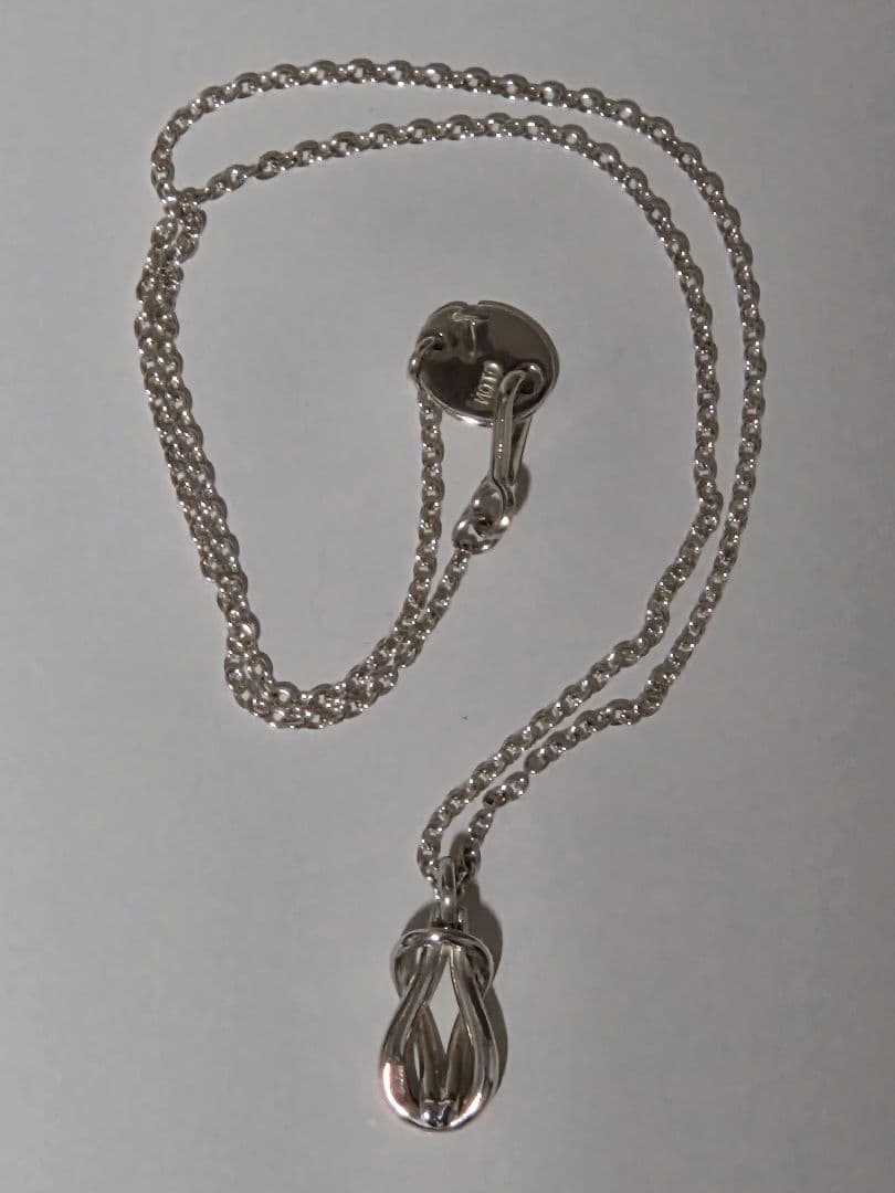 LEATHER & SILVER MOTO モト シルバー ネックレス