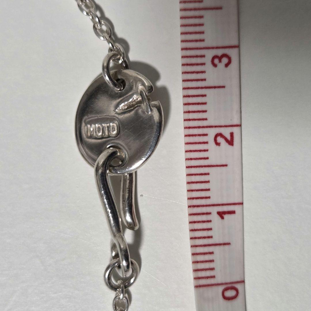 LEATHER & SILVER MOTO モト シルバー ネックレス