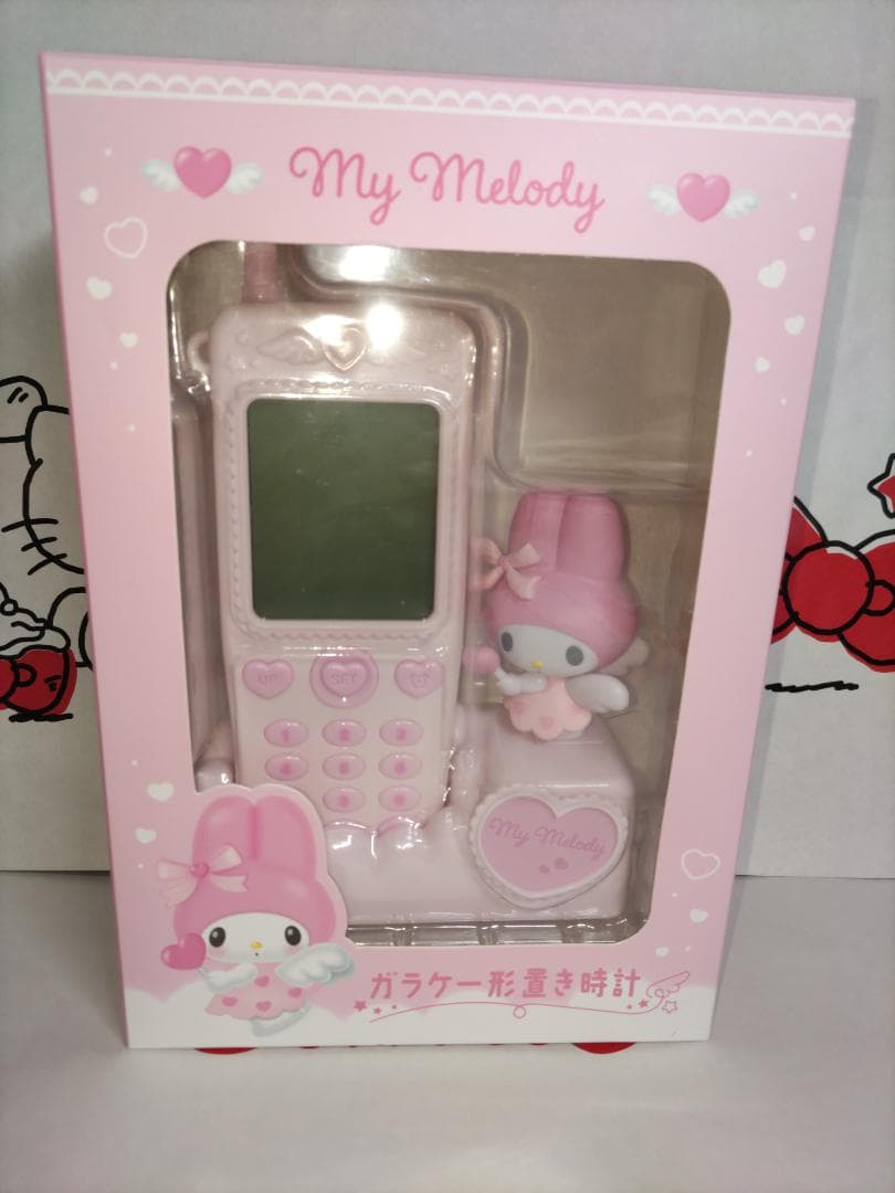 マイメロディガラケー形置き時計