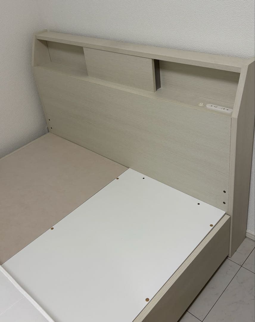 セミダブル ベッドフレーム+マットレス ( アザン3 浅型 / WW) ニトリ