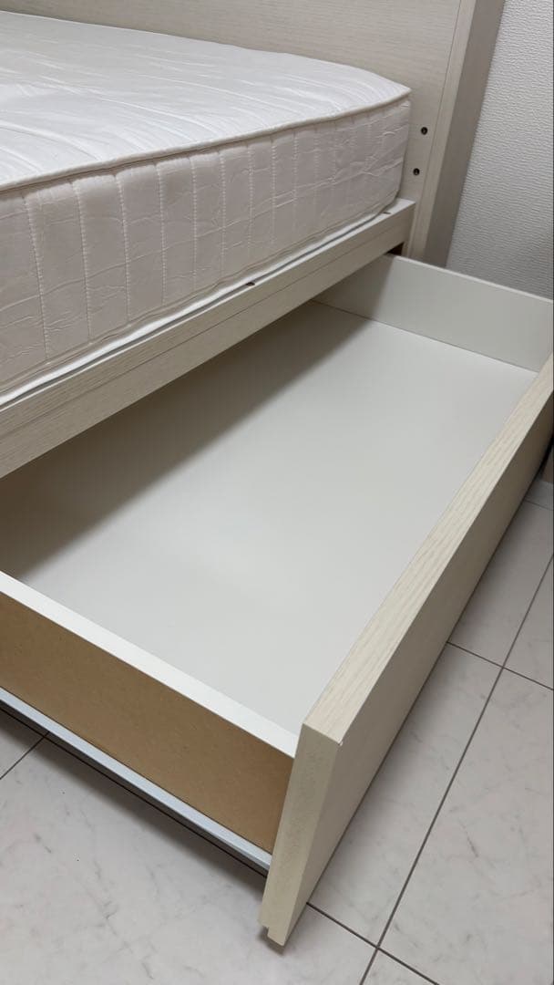 セミダブル ベッドフレーム+マットレス ( アザン3 浅型 / WW) ニトリ