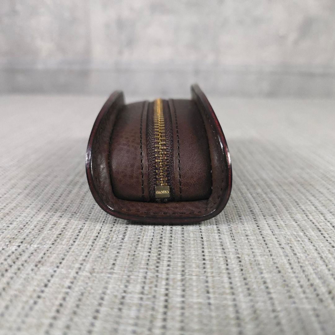 未使用　希少　ガンゾ　ganzo　ブライドルレザー　立体　キーケース