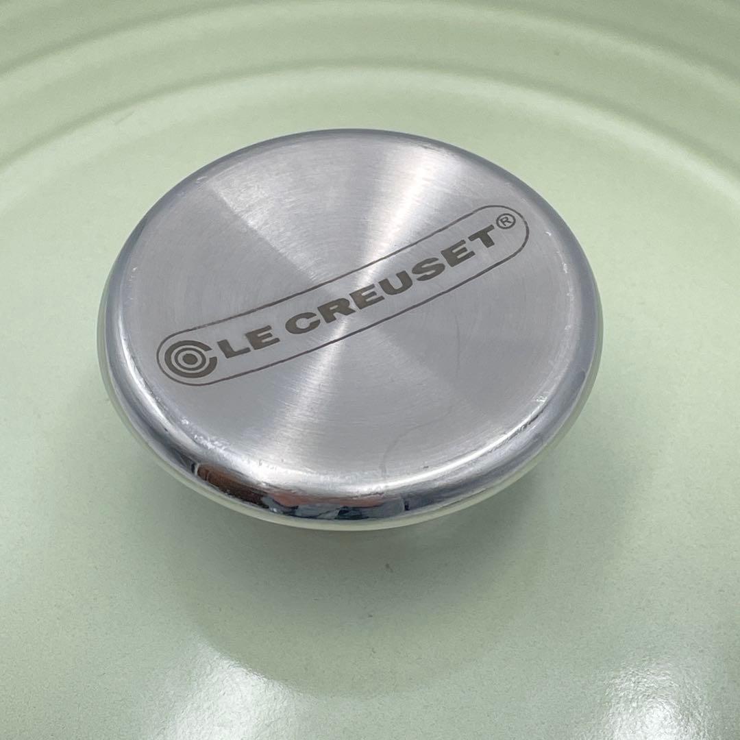 LE CREUSET ボロネーズ　24cm わさび　つまみシルバー　限定色