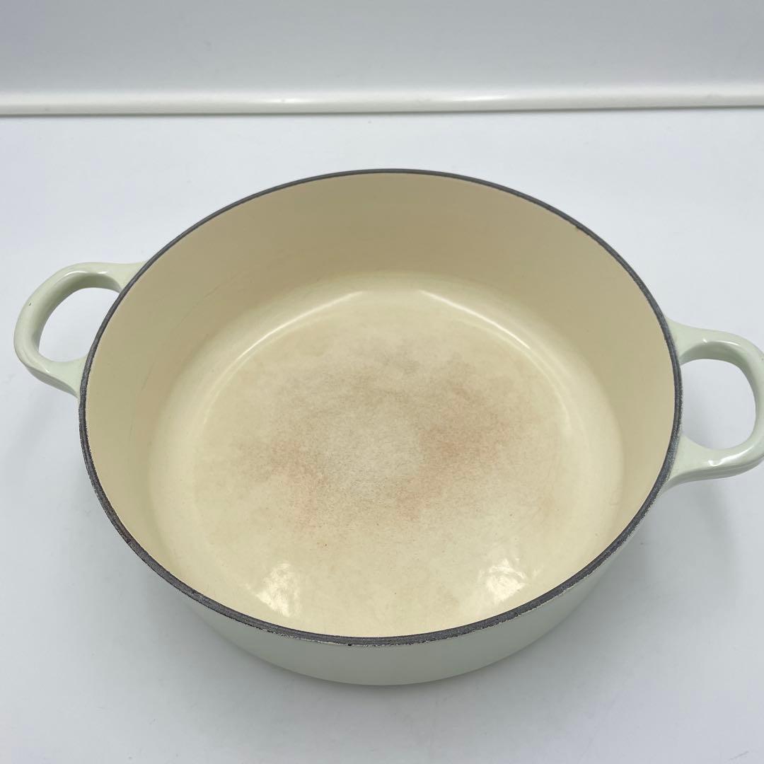 LE CREUSET ボロネーズ　24cm わさび　つまみシルバー　限定色