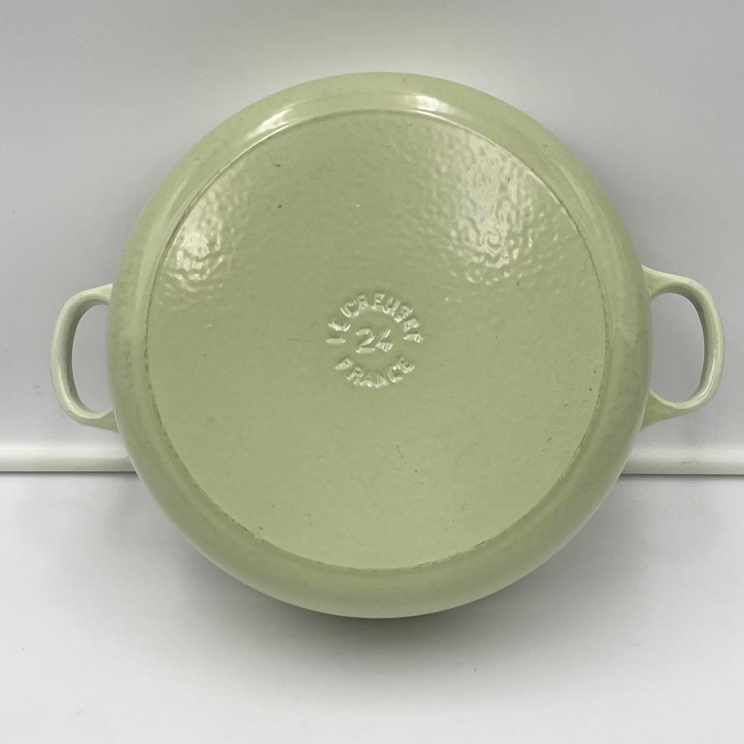 LE CREUSET ボロネーズ　24cm わさび　つまみシルバー　限定色