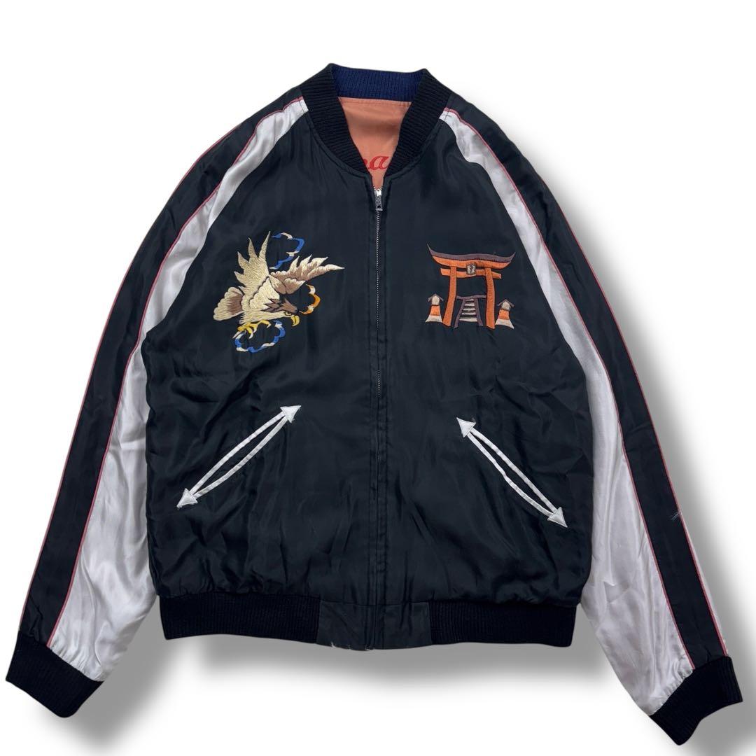 テーラー東洋 スカジャン リバーシブルスーベニア ジャケット 龍 沖縄 M