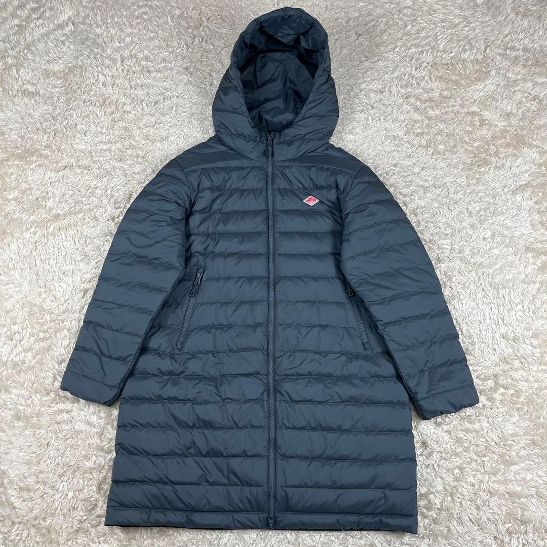 DANTON ダントン ミドルダウン フード付き コート Sサイズ グレー