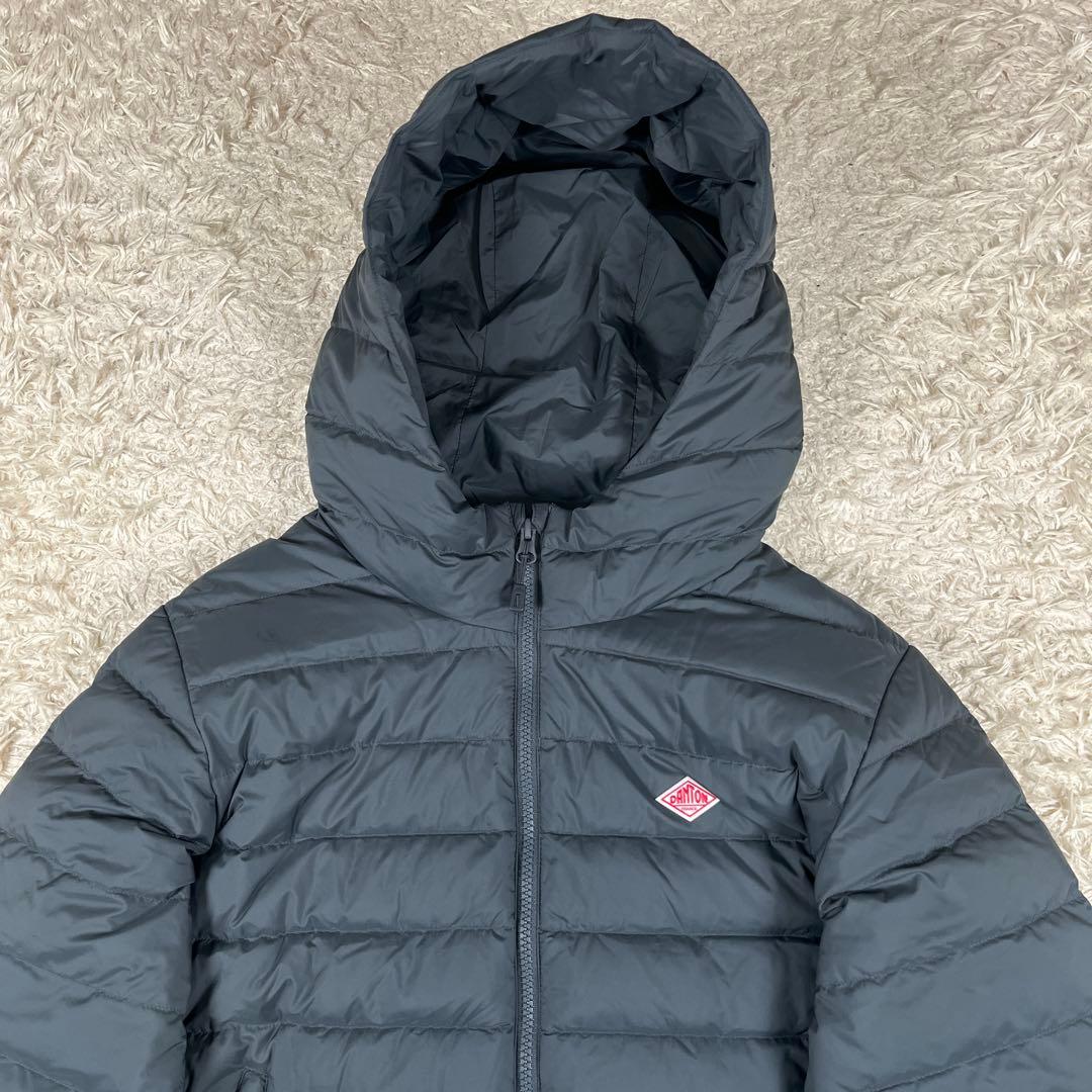 DANTON ダントン ミドルダウン フード付き コート Sサイズ グレー