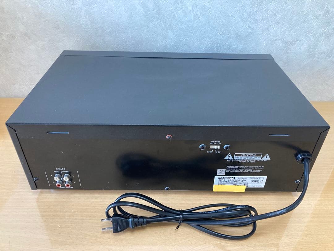 TASCAM 202 MKV ダブルカセットデッキ 動作品