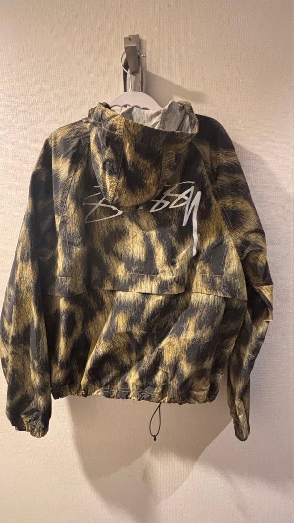 stussy beach shell jacket レオパード柄